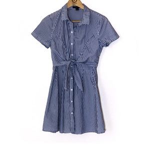 Forever 21 Striped Button Down Dress